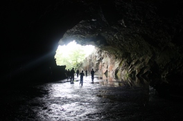Creepy walkers in a cave, Lake District, UK. Copyright Maria Delaney
